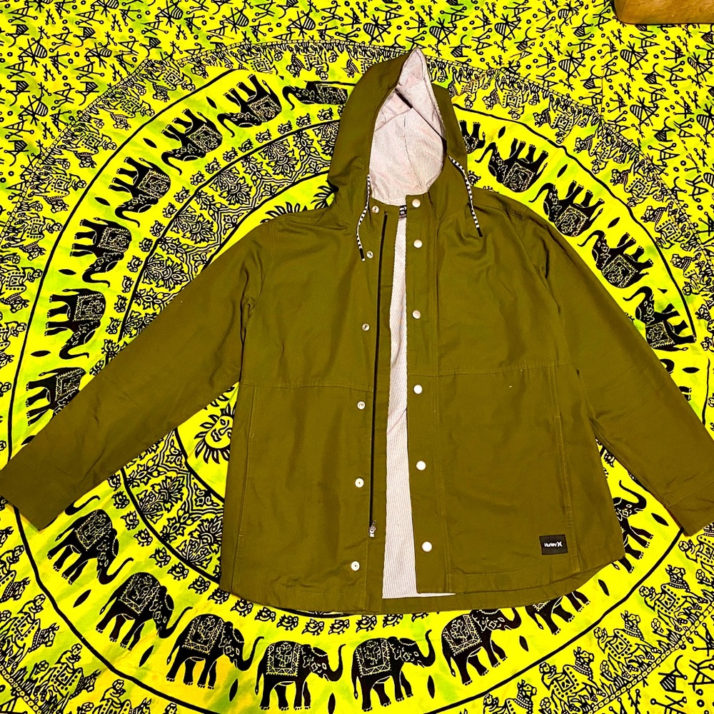 Hurley Army Green XXL Light Jacket